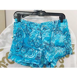 Lilly Pulitzer Dark & Stormy Walsh Shorts Sz 0